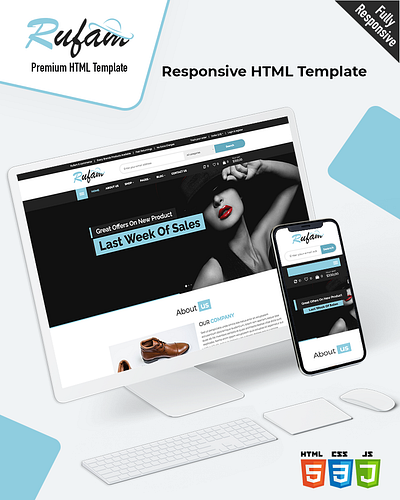 Rufam bootstrap css ecommerce engineering html5 machinery responsive template