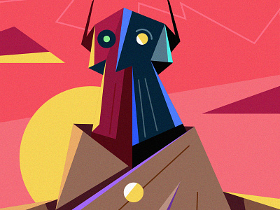 Vector Abstract Character Design Illustration, Adobe Illustrator drawing