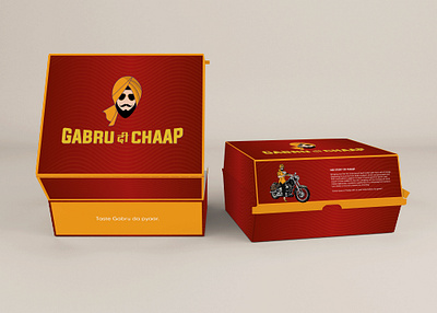 Gabru di Chaap - Packaging design branding colourful delhi food food brand graphic design hyderabad illustration indian lively logo packaging punjabi restaurant vibrant