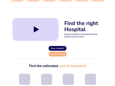 Digital Hospital Desk: Website Homepage exploration graphic design homepage hospital ui ux website