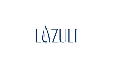 Lazuli blue branding design elegant logo ocean sail sea simple stone stylish