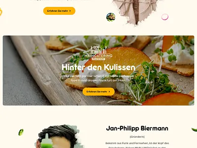 MainCatering ui website design