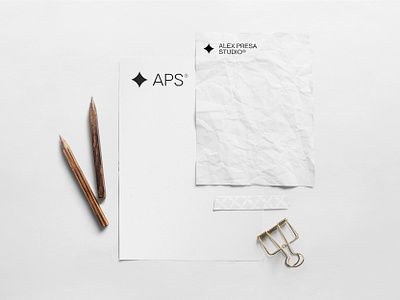 APS® | Alex Presa Studio - S22 Stationery Mockup brand mockup branding flatlay logo logo mockup minimal minimal design mockup star stationery