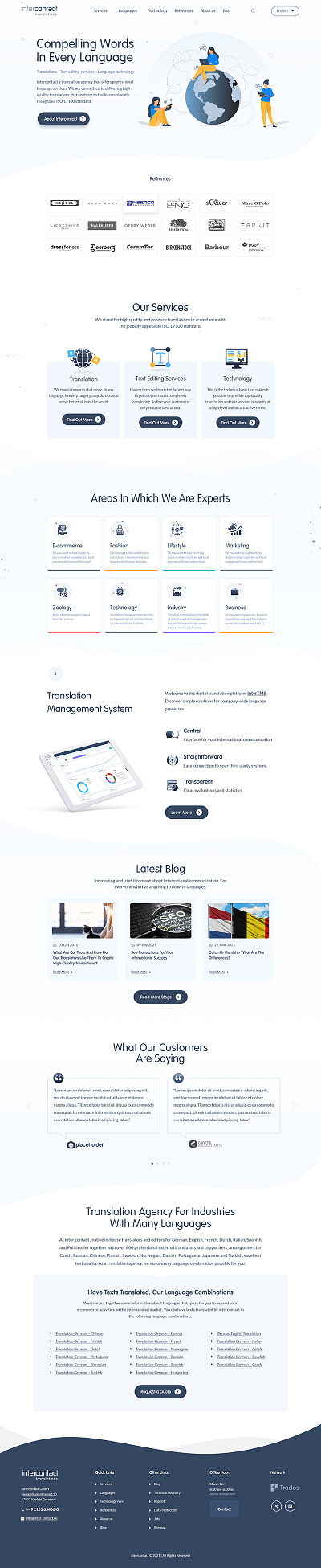 Intercontact GmbH ui website design