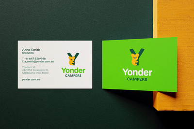 Yonder branding business cards design graphic design illustration logo logotype typography vector