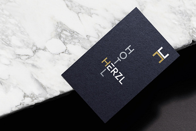 Herzl Hotel branding business card design graphic design logo logotype typography vector