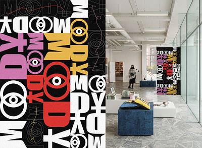 Moody. graphic design