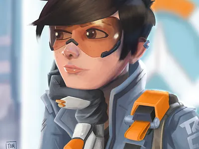 Loading... art character design digital digital art digital illustration fanart illustration overwatch procreate