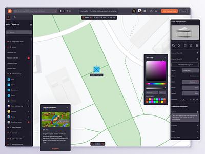 OnePlan - Studio View 3d dark map maps ui