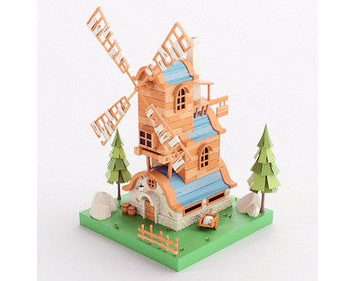 Stylized Windmill stylized windmill