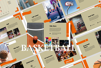 Basketball Sport - Creative Powerpoint Template ball presentation