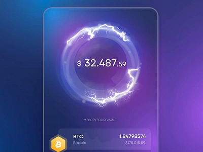 Crypto wallet bitcoin block chain crypto cryptocurrency dollar illustration ui ux