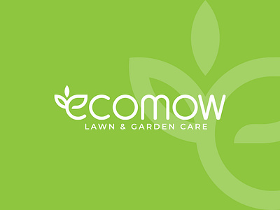Logo concept for an eco friendly lawn care branding care eco friendly garden green landscaping lawn mower leaf logo