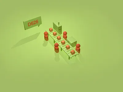 Assembly Line 3d assembly c4d elements factory green industry manufacturing practice production worker