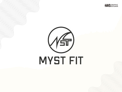 This is MYST FIT Brand Logo Design In Adobe Illustrator. best logo