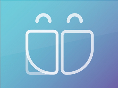 Dictionary Logo blue book branding community design dictionary graphic design illustrator line logo people smile smiley ui