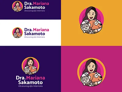 Brand - Veterinary Mariana Sakamoto brand branding cat dog logo pets veterinaty