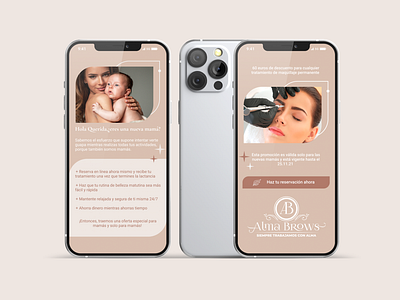 Alma Brows app design ui ux