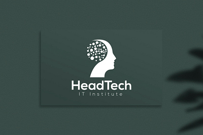 HeadTech 3d animation branding creative logo design drop logo graphic design illustration it logo logo motion graphics technology logo ui vector