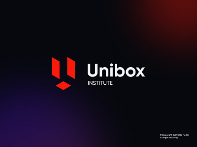 Unibox Institute-Logo design brand identity clean logo creative logo icon institute logo logo logo design logo design concept logo designer logo maker logotype modern logo symbol university logo visual identity