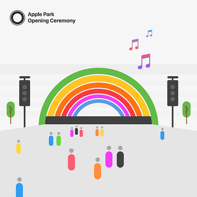 Apple Park Opening Ceremony (Archive, 2019) apple apple park graphic design