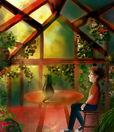 Greenhouse artwork design digital art digital painting graphic design illustration vector art web