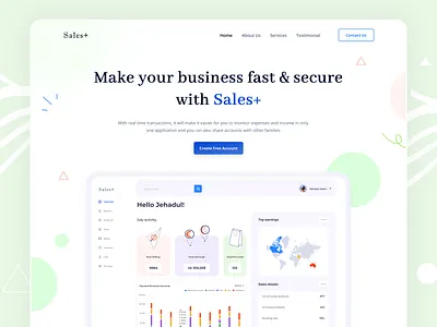 Saas Landing Page branding concept creative dashboard design landing page saas saas landingpage ui ui design uiux website