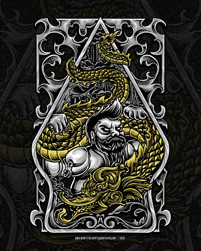 ISMAYA ANTABOGA antaboga artwork bandmerch budaya jawa clothing design death metal desain naga desain wayang design illustration naga antaboga pandawa punakawan skull art tshirt art wayang wayang art wayang artwork wayang kulit wayang semar