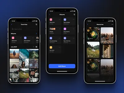 Gallery App app cloud file file manager file upload mobile share storage ui