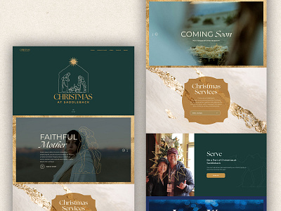 Christmas 2021 branding christmas church church website design interface story ui ux web