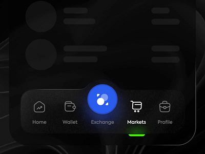 🔥 Tab Bar Animation - Dark Version🌙 animation app bottom navigation design icon interaction menu menu bar minimal mobile motion graphics side bar tab bar tabbar ui uidesign uiux