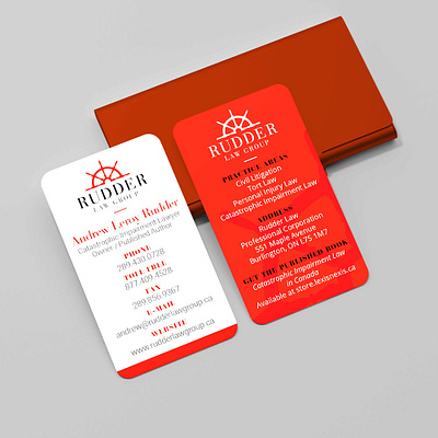 Rudder Law Group - Business Cards advertising attorney branding business cards design firm graphic design identity illustration law lawyer logo marketing rudder law group stationery typography