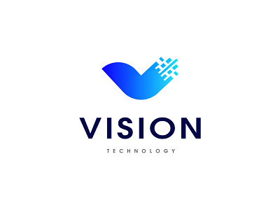 Vision Technology Logo brand brand identity branding clean logo design gradient logo graphic design illustration logo logo collection logo design logo idea logo inspiration modern logo technology technology logo ui vision vision logo vision technology logo