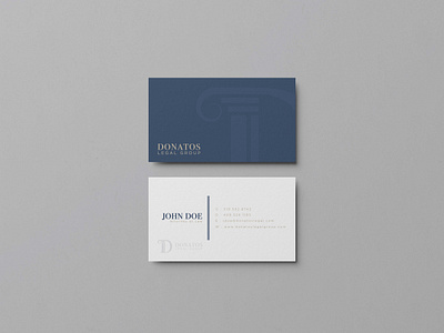 Donatos Legal Group brand branding business business card card donatos illustrator law firm legal group logo rebrand typography