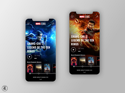 MCU App Concept: Shang-Chi and the Legend of the Ten Rings app design design inspiration disney marvel marvel studios mobile mobile app design mobile design movie movie app movies shang chi sketch ui ui design ui trends ux ux design ux trends