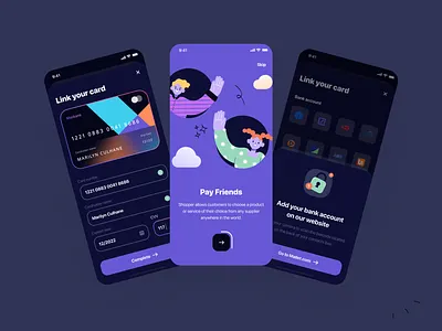 Mallet - Light mode & Dark mode finance UI Kit bank bank card chart clean ui coin crypto crypto wallet dark mode e banking e wallet finance home illustration mobile design on boarding statistic transfer ui design ui kit wallet