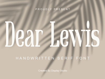 Dear Lewis greetingcard