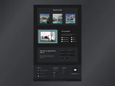 Real Estate Website – Bottom design real estate startup ui ux web website