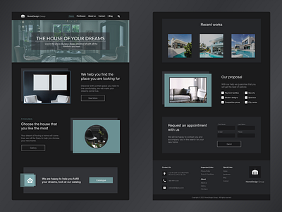 Real Estate Website - Full design real estate website startup ui ux web website