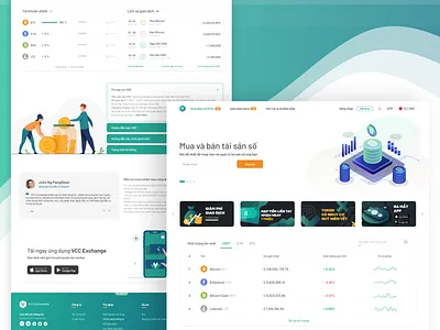Home page | VCC Exchange blockchain design exchange ui web design