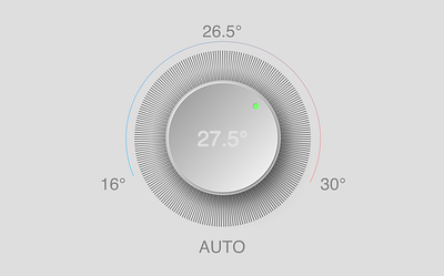 Smart home / smart air conditioning master switch design icon typography ui ux