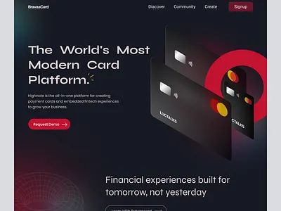 Wallet - Credit Card Website Design. agency branding creaditcardappdesign creditcardwebdesign cryptoweb design financewebdesign financewebsitedesign graphic design landingpage modernwebdesign trendyweb ui uidesigner uiuxdesign ux walletwebdesign web website