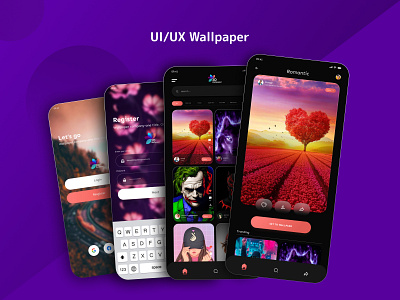 ✌ Mobile Ui Wallpaper Download 3d animation branding dardui design graphic design logo mobilescreen mobileui mobileuiuxdesign motion graphics screendesign ui wallpaperuidesign