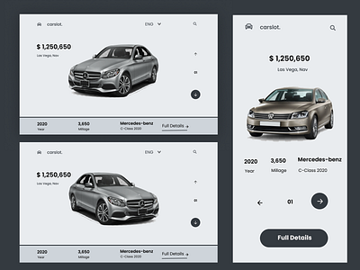 Carslot Web And Mobile UI car slot mobile ui car slot ui car slot web ui ui