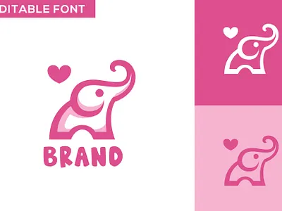 Cute Elephant Logo animal baby elephant logo baby equipment logo baby store logo brand branding cute elephant logo design elephant illustration elephant logo elephant logo for sale elephant vector design illustration logo logo design logodesign vector vector elephant logo