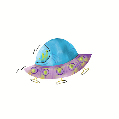 UFO children hello illustration photoshop they ufo