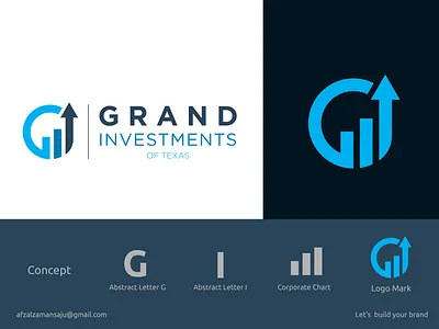 Grand Investment logo design brand identity branding corporate creative logo finance financial home investing investment logo design logo designer logo inspiration logo mockup logomark minimal logo modern logo monogram real estate simple logo symbol