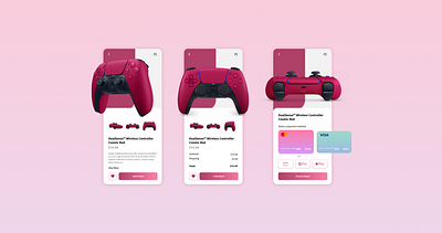 #002 : Credit Card Checkout 3d controller design graphic design illustration ps4 ui user experience user interface ux