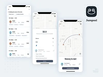 Jumpool graphic design ui