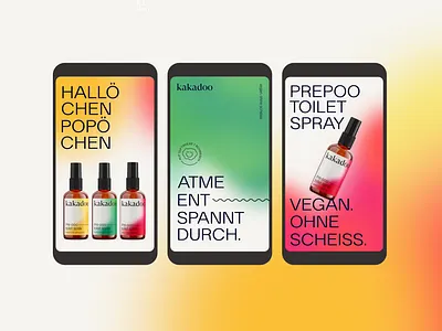 kakadoo branding & packaging gradient label packaging packaging design